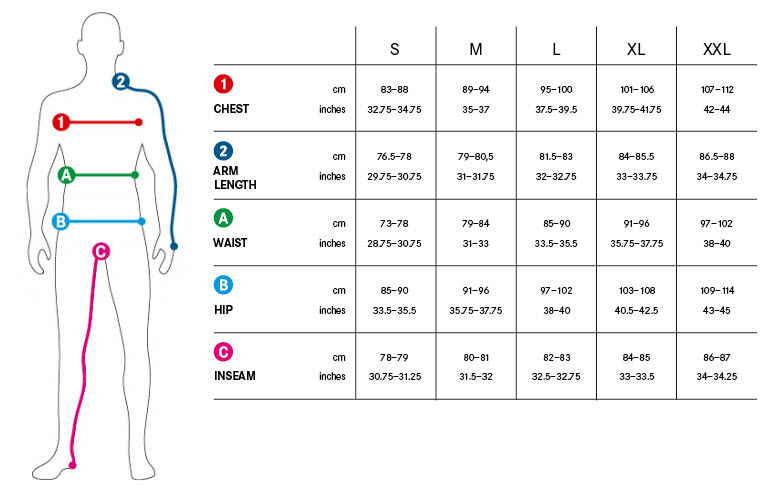 Element Clothing Size Chart