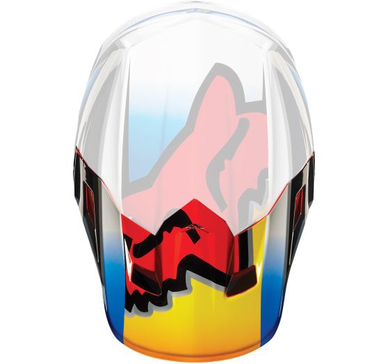 Fox Racing V2 Anthem 2014 Helmet Visor Red