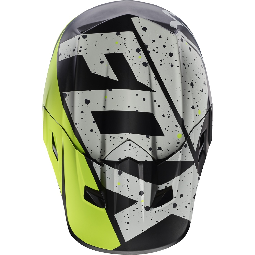 Grey/Yellow/One Size Fox Racing Nirv Visor Mens MX17 V2 Off-Road Motorcycle Helmet Accessories