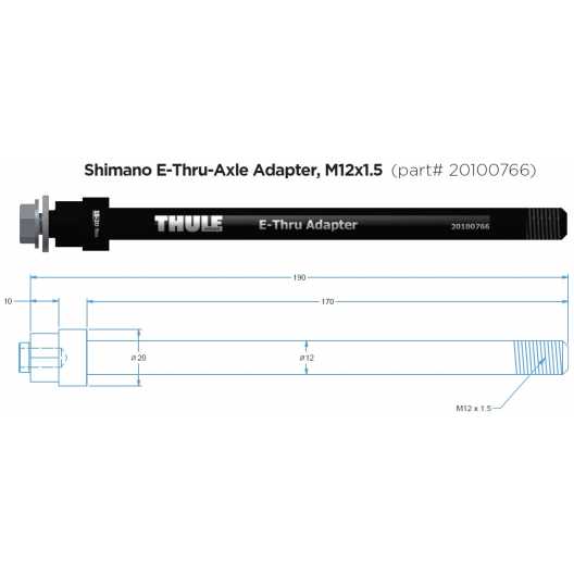 thule thru axle shimano