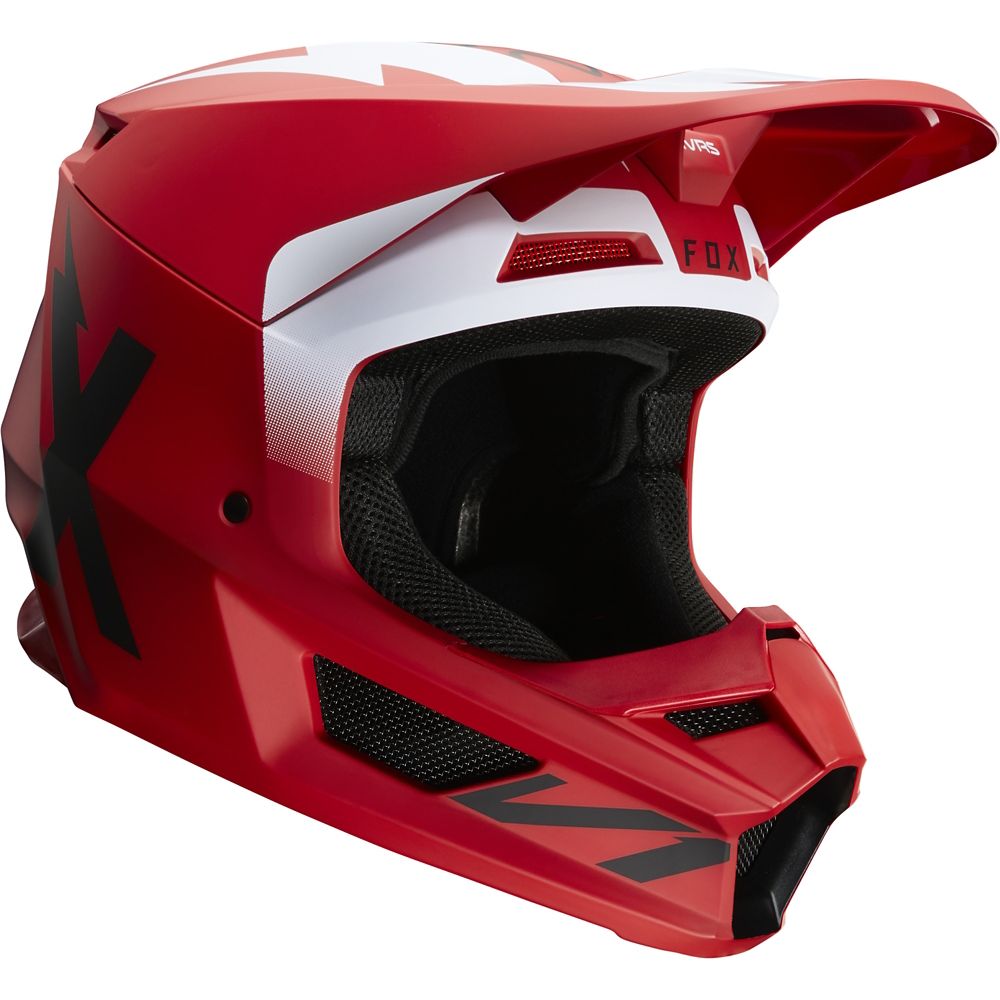 Fox Racing Werd Mens V1 Off-Road Motorcycle Helmet White/Small 