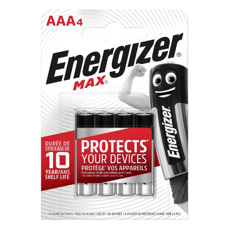 Pack 4 piles lithium AAA LR03 Energizer Ultimate