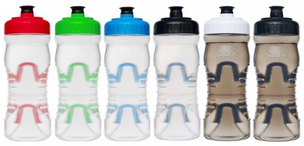 Fabric Cageless Water Bottle 600ml Clear/Black 