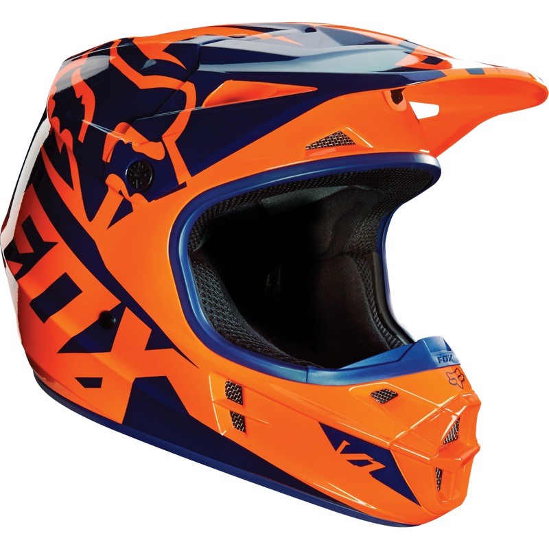 FOX V1 Race Helmet orange 2017 