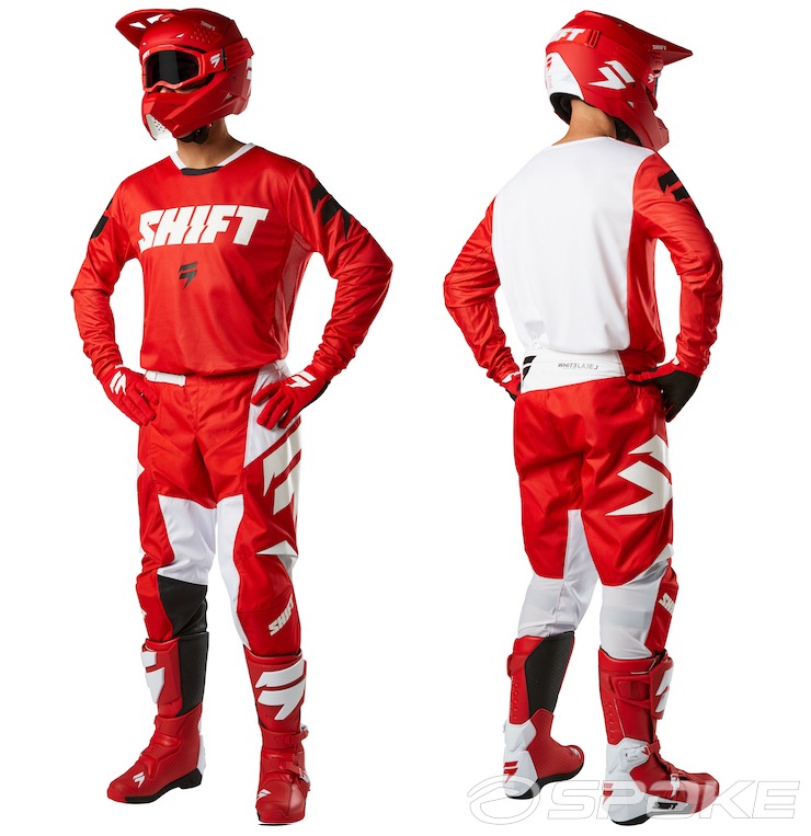 Shift WHIT3 Label Ninety Seven Red Motocross Off Road Race Jersey Adults Small 