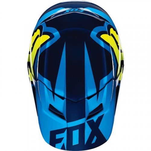 Fox V1 Race 16 Helmet (blue/yellow)