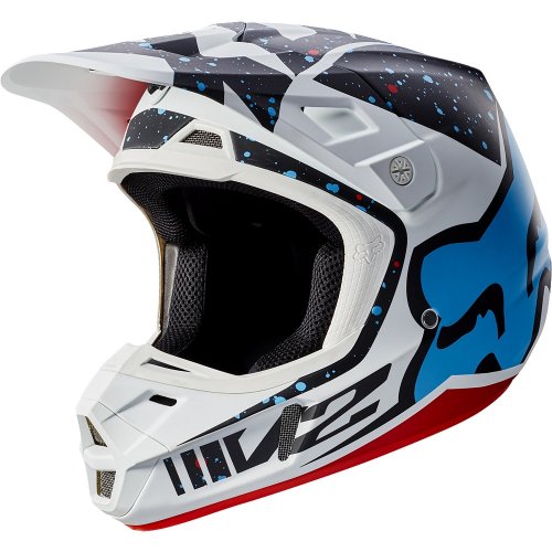 Fox V2 Nirv MX17 Helmet (red/white)