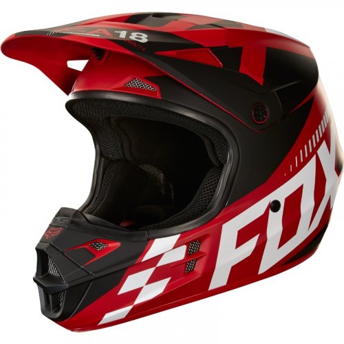 Fox V1 Sayak MX18 Helmet (red)