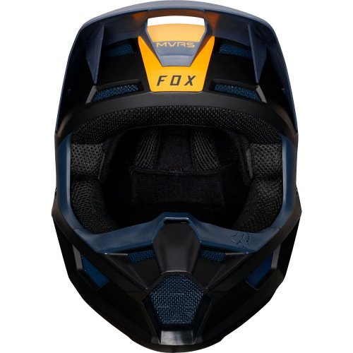 2019 Fox Mens V1 Mata MX Helmet Navy/Yellow
