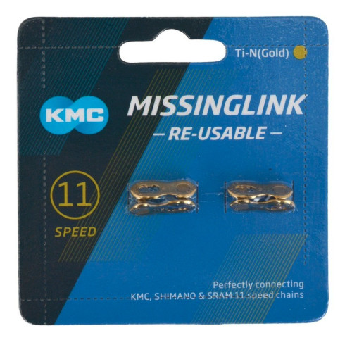 KMC Missing Link 11R Ti-N Gold (2 pcs)