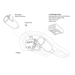 Fizik Gravita Alpaca X5 S-Alloy + Carriage Kit 130 mm