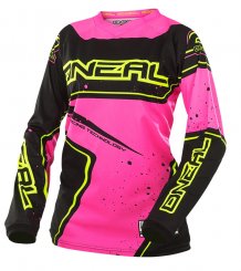 ONeal Element Girls Jersey Racewear Gray/Pink, S 